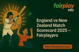 England vs New Zealand Match Scorecard